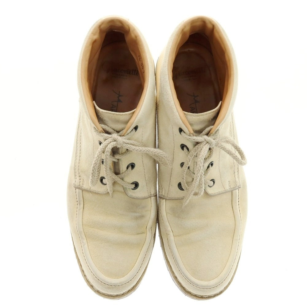 【中古】マルモラーダ MARMOLADA スエード レースアップブーツ アイボリー【 43 】【 状態ランクC 】【 メンズ 】