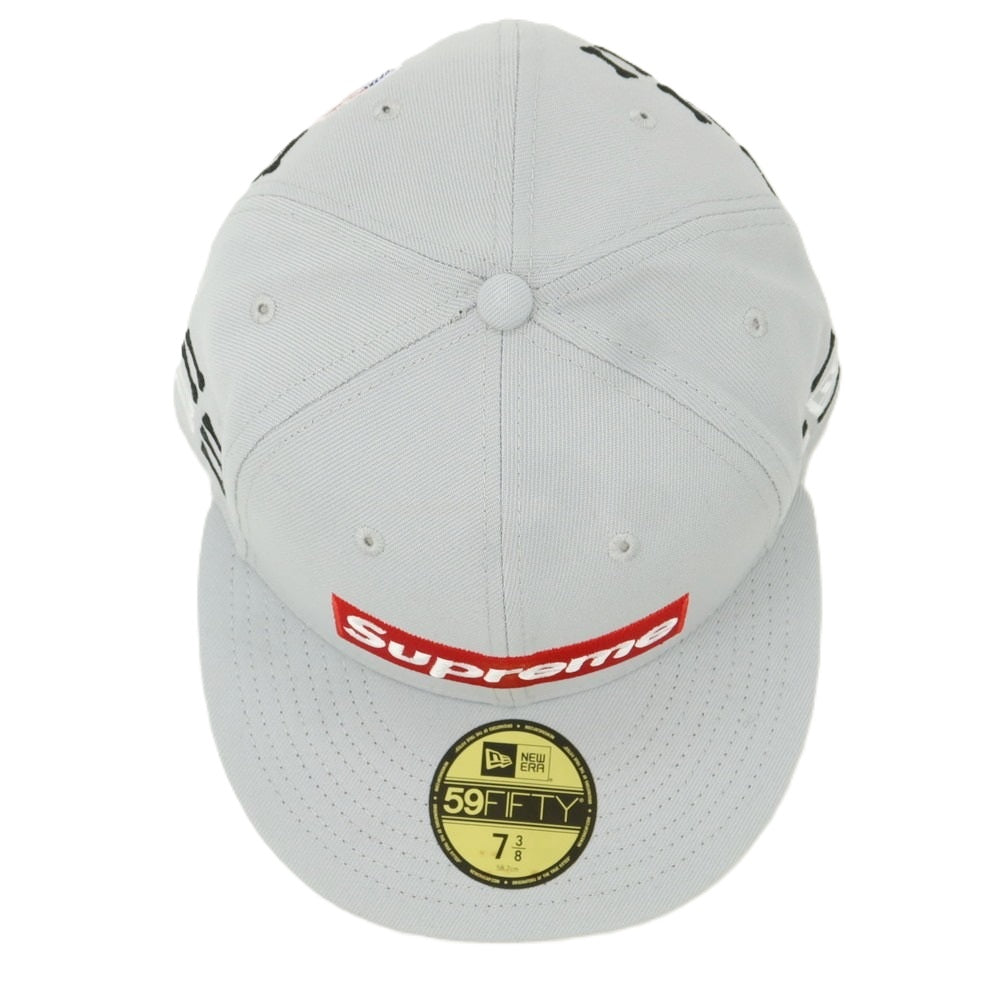 【中古】シュプリーム Supreme 2025年秋冬 Bones Box Logo New Era ポリエステル ベースボールキャップ グレー【 7 3/8 】【 状態ランクA 】【 メンズ 】