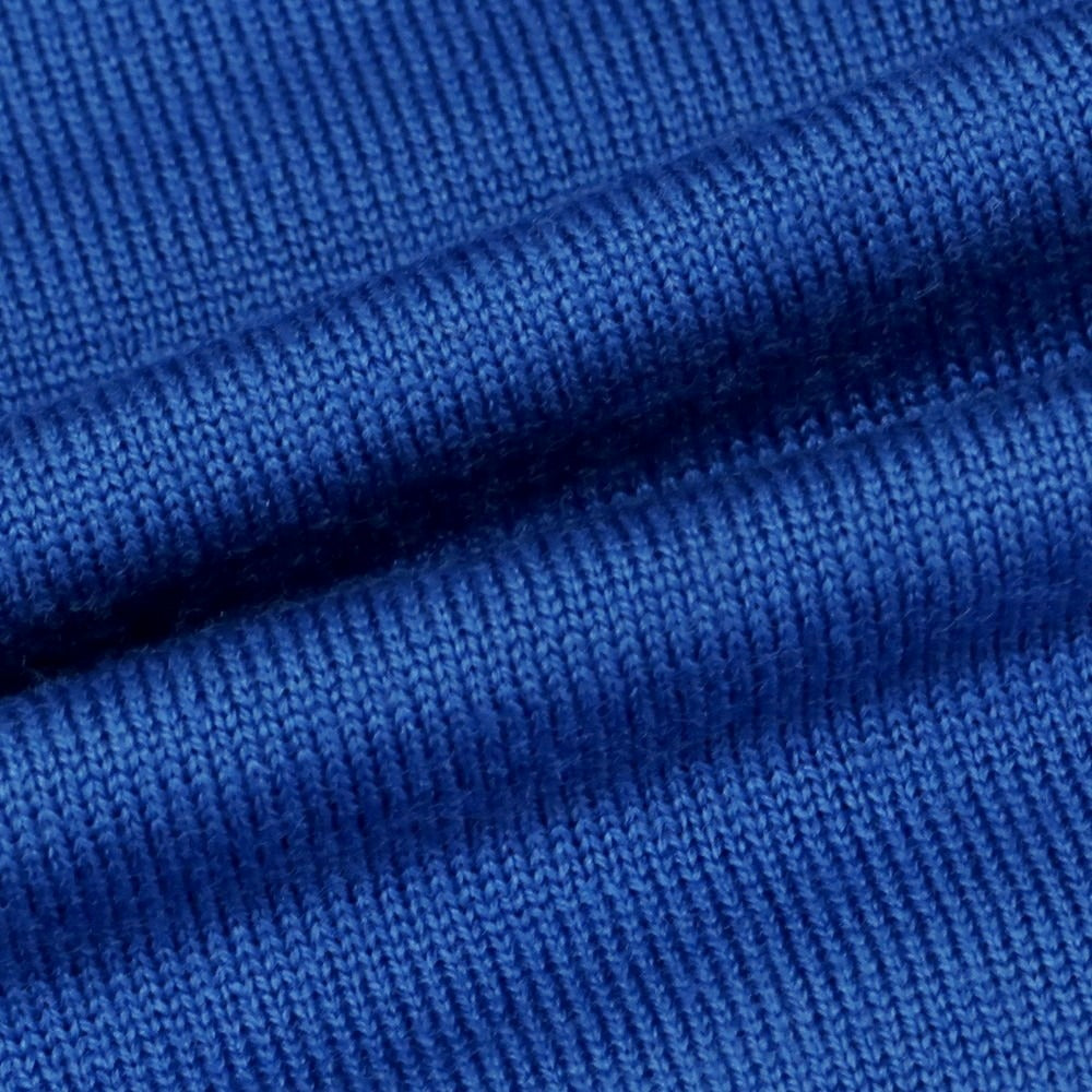 【中古】グランサッソ GRAN SASSO ハイゲージウール タートルネックニット ブルー【 46 】【 状態ランクB 】【 メンズ 】