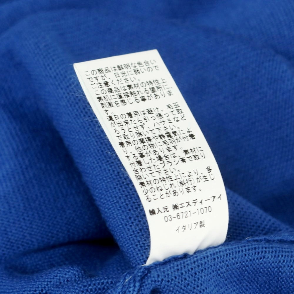 【中古】グランサッソ GRAN SASSO ハイゲージウール タートルネックニット ブルー【 46 】【 状態ランクB 】【 メンズ 】