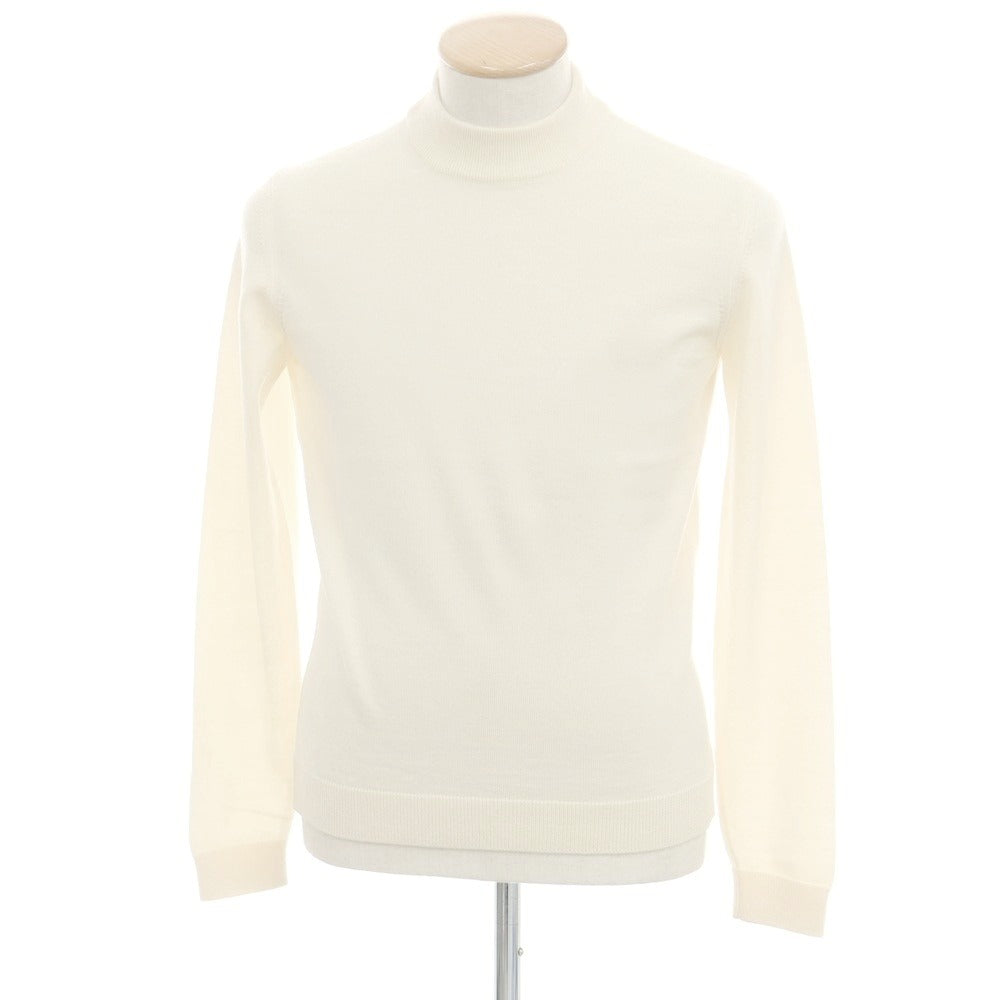 【中古】ロベルトコリーナ ROBERTO COLLINA ハイゲージウール ハイネックニット オフホワイト【 44 】【 状態ランクB 】【 メンズ 】