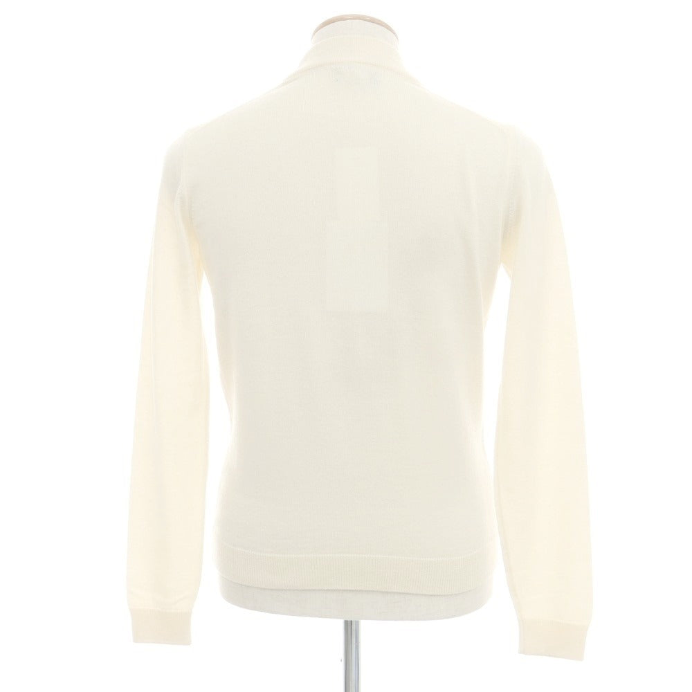 【中古】ロベルトコリーナ ROBERTO COLLINA ハイゲージウール ハイネックニット オフホワイト【 44 】【 状態ランクB 】【 メンズ 】