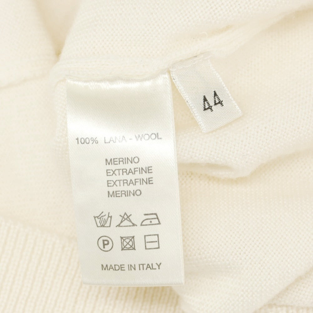 【中古】ロベルトコリーナ ROBERTO COLLINA ハイゲージウール ハイネックニット オフホワイト【 44 】【 状態ランクB 】【 メンズ 】