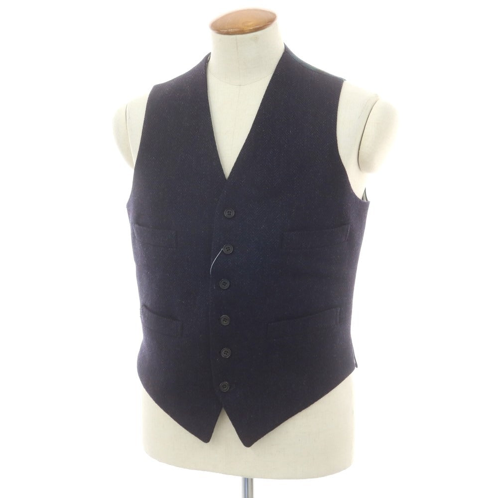 【中古】バタクハウスカット batak house cut ウール カジュアル系ジレ ネイビー【 サイズ表記なし(M位) 】【 状態ランクB 】【 メンズ 】