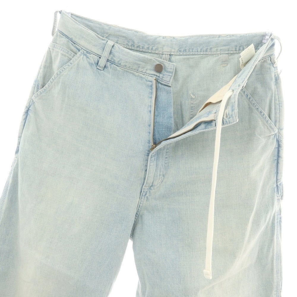 【中古】エスエスズィー SSZ コットン デニム イージー ペインターパンツ ライトブルー【 M 】【 状態ランクB 】【 メンズ 】