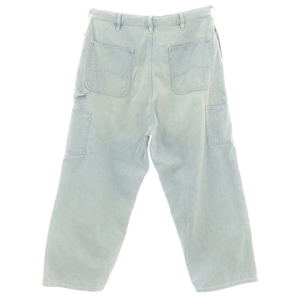 【中古】エスエスズィー SSZ コットン デニム イージー ペインターパンツ ライトブルー【 M 】【 状態ランクB 】【 メンズ 】