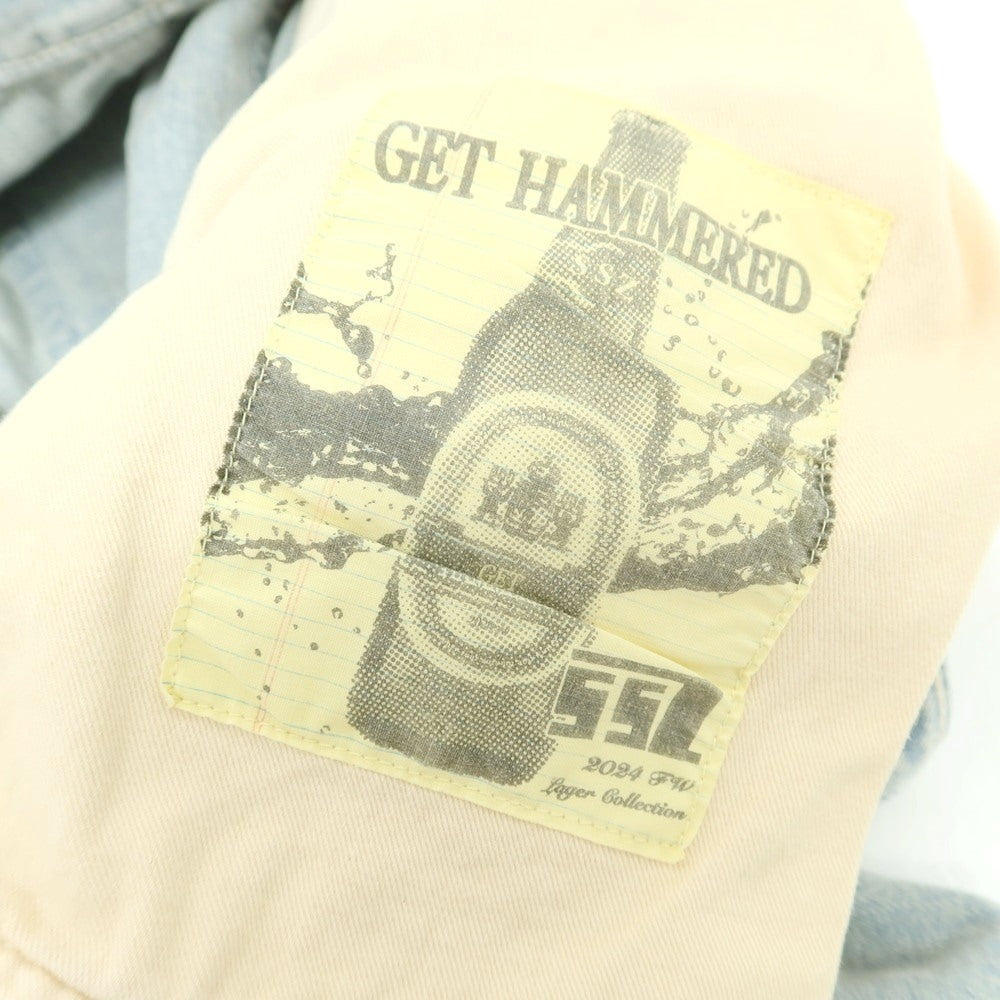 【中古】エスエスズィー SSZ コットン デニム イージー ペインターパンツ ライトブルー【 M 】【 状態ランクB 】【 メンズ 】