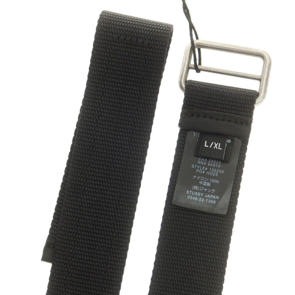 【中古】【未使用】ステューシー STUSSY ナイロン ベルト ブラック【 X/XL 】【 状態ランクS 】【 メンズ 】