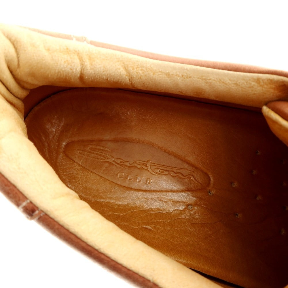 【中古】サントーニ Santoni レザー スニーカー ブラウン【 7 】【 状態ランクC 】【 メンズ 】