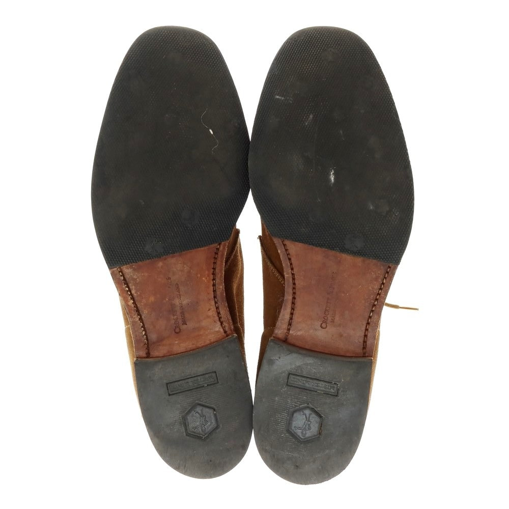 【中古】クロケットアンドジョーンズ CROCKETT&JONES CHAKKA スエード チャッカブーツ ライトブラウン【 6 1/2E 】【 状態ランクD 】【 メンズ 】