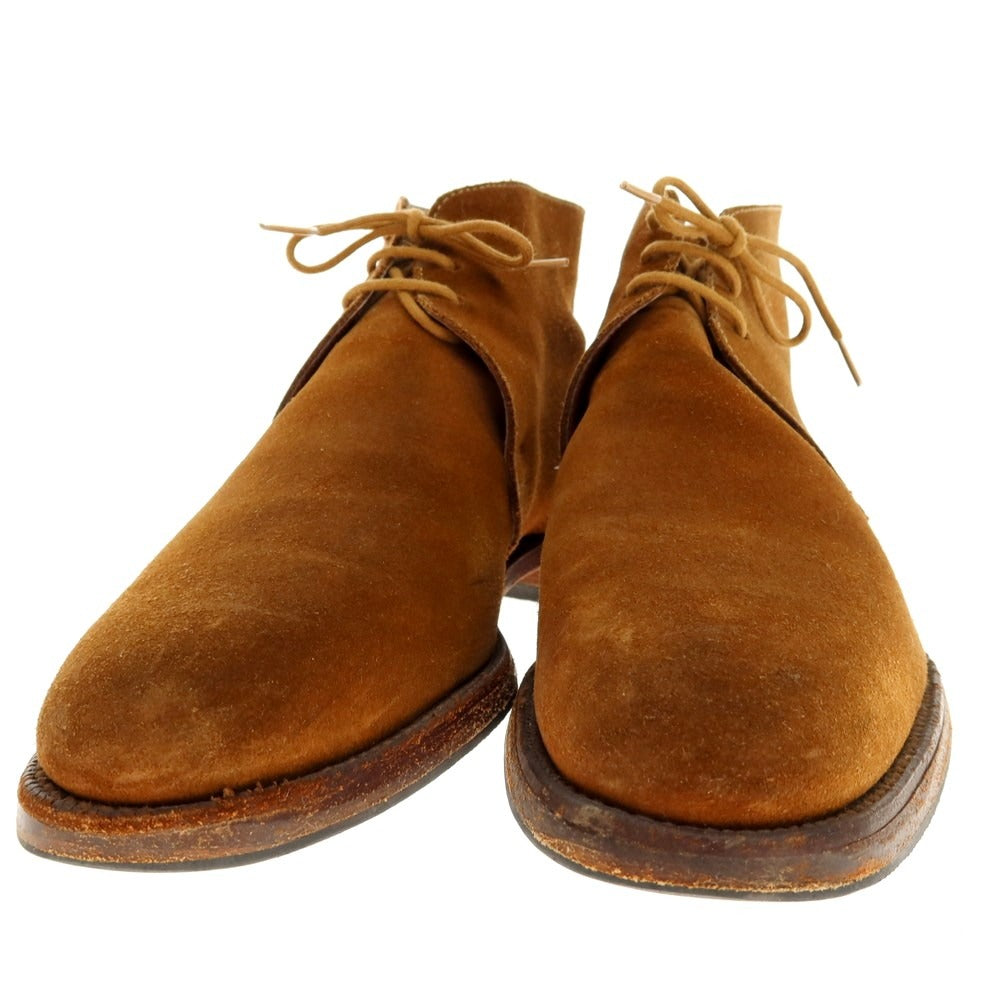 【中古】クロケットアンドジョーンズ CROCKETT&JONES CHAKKA スエード チャッカブーツ ライトブラウン【 6 1/2E 】【 状態ランクD 】【 メンズ 】