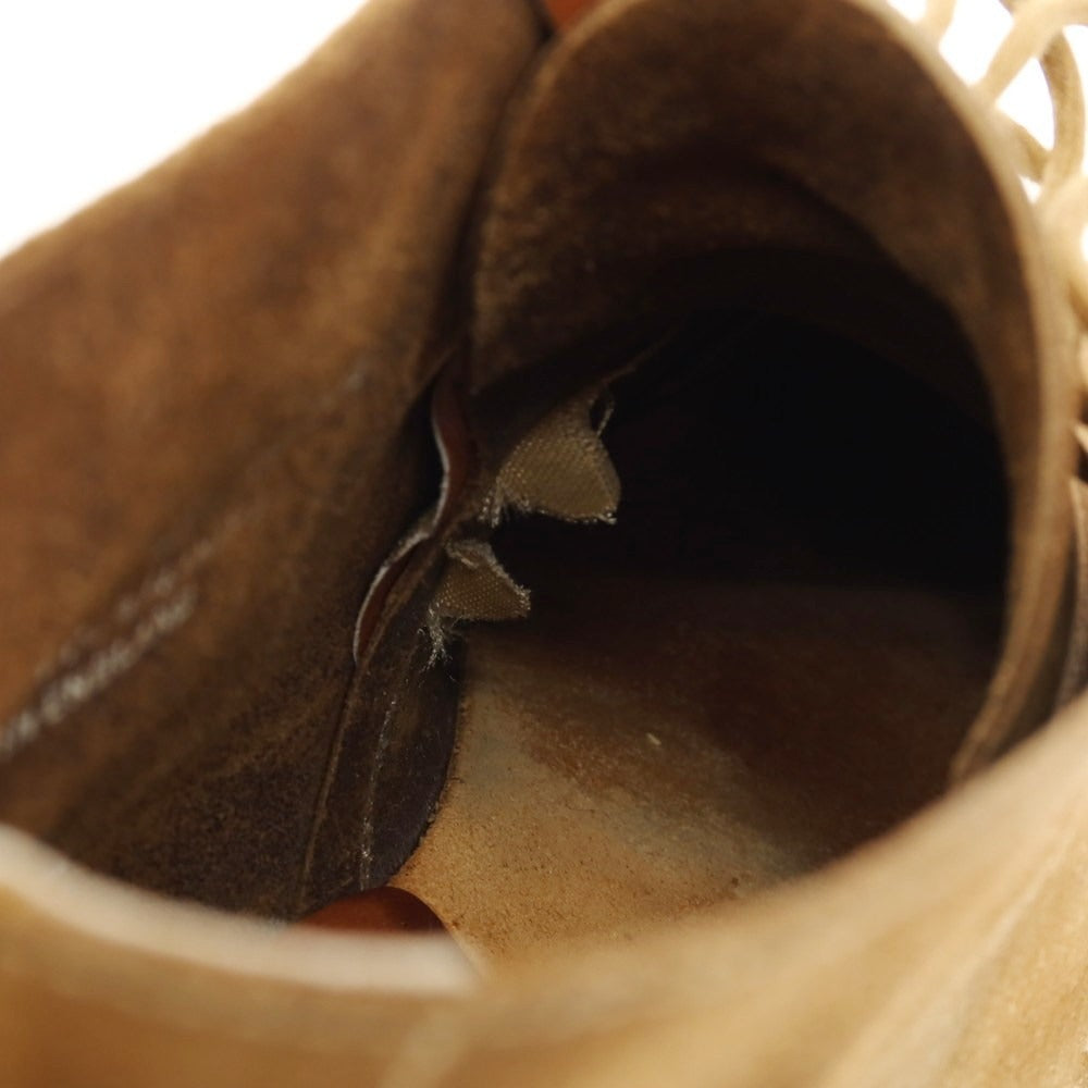 【中古】クロケットアンドジョーンズ CROCKETT&JONES CHAKKA スエード チャッカブーツ ライトブラウン【 6 1/2E 】【 状態ランクD 】【 メンズ 】