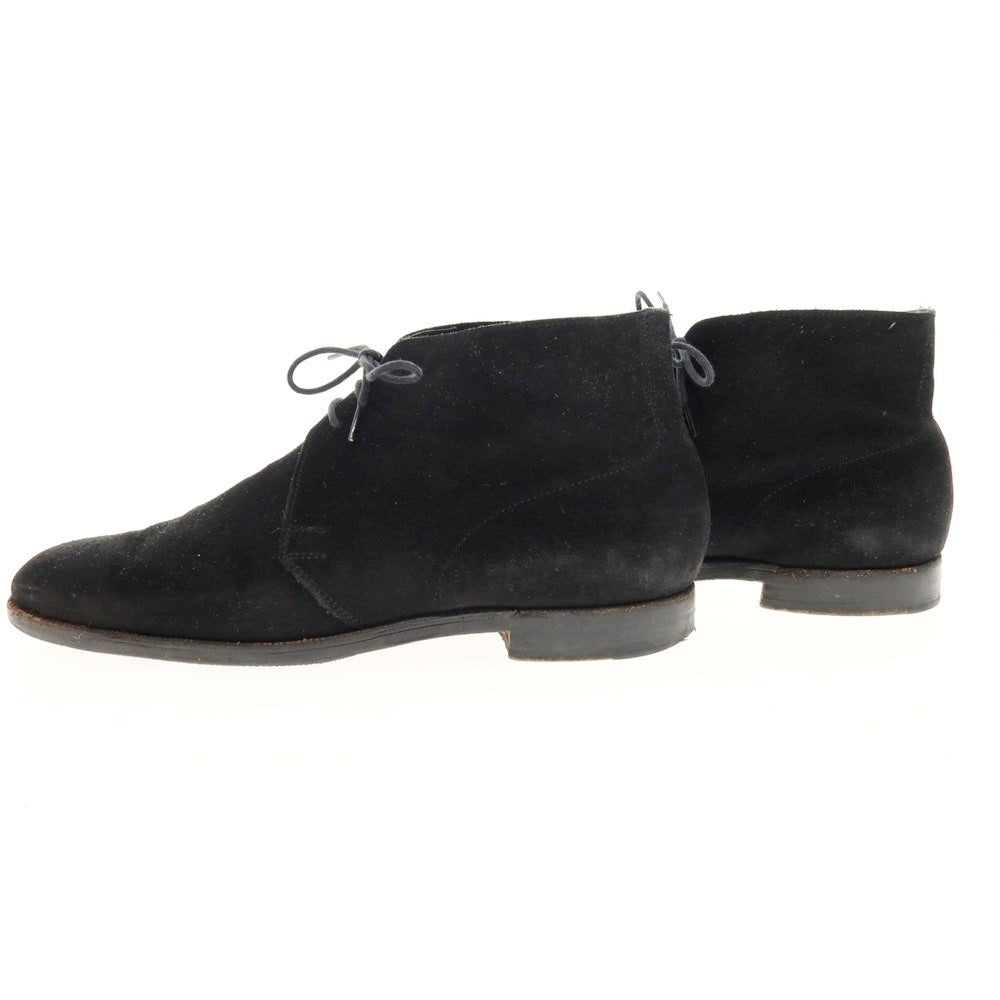 【中古】クロケットアンドジョーンズ CROCKETT&JONES CHAKKA スエード チャッカブーツ ブラック【 7 】【 状態ランクD 】【 メンズ 】