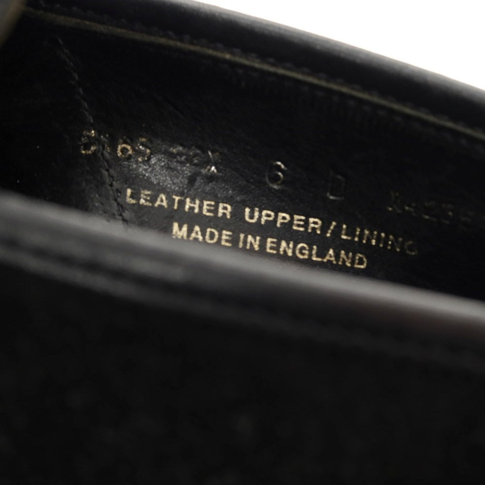 【中古】クロケットアンドジョーンズ CROCKETT&JONES ハンドグレード スエード ローファー ブラック【 6D 】【 状態ランクC 】【 メンズ 】