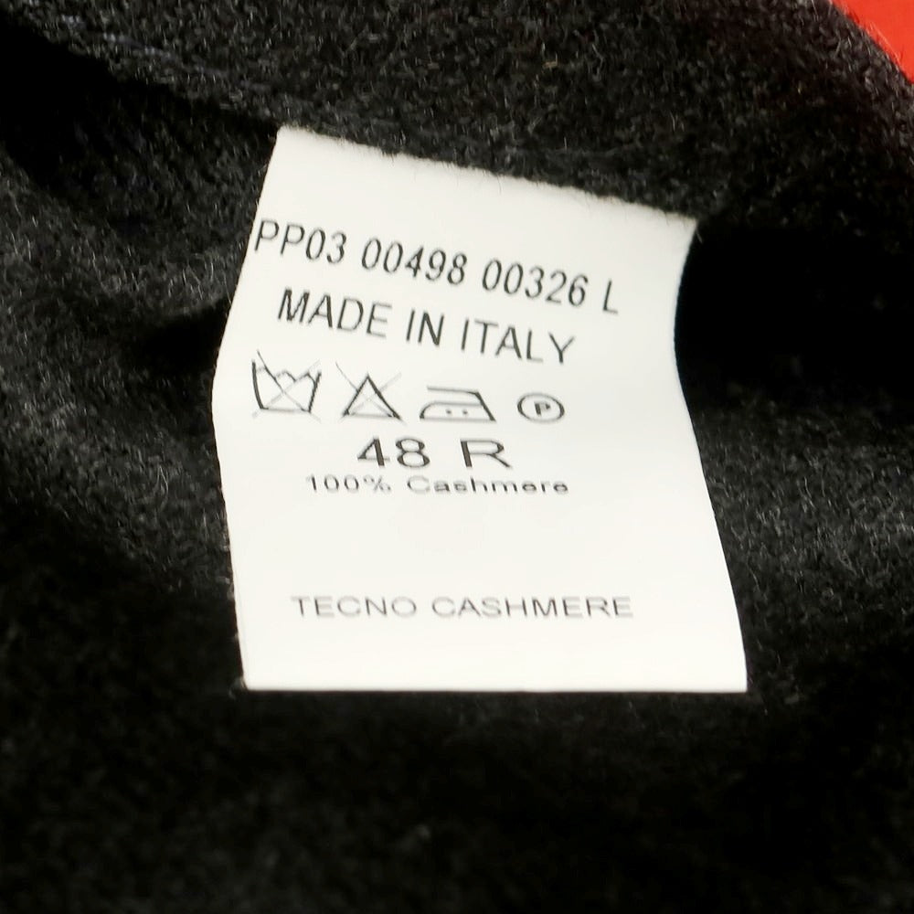 【中古】イザイア ISAIA カシミヤ ステンカラーコート チャコールグレー【 48 】【 状態ランクB 】【 メンズ 】