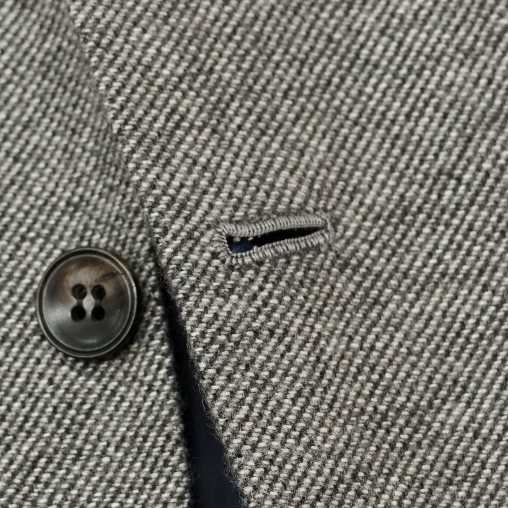 【中古】キートン Kiton カシミヤ 3B テーラードジャケット グレー【 46 】【 状態ランクB 】【 メンズ 】