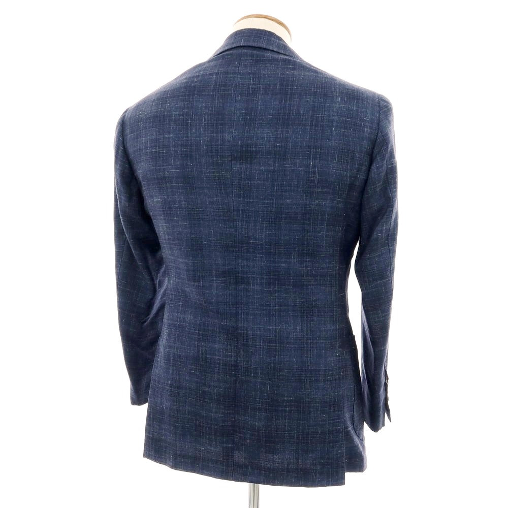 【中古】リングヂャケット RING JACKET MEISTER ウール系 3B テーラードジャケット ネイビー【 表記なし(M位) 】【 状態ランクC 】【 メンズ 】