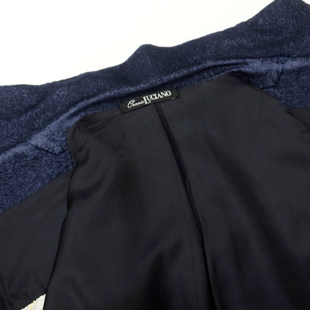 【中古】オラッツィオ ルチアーノ Orazio Luciano ウール系 3B テーラードジャケット ネイビー【 44 】【 状態ランクC 】【 メンズ 】