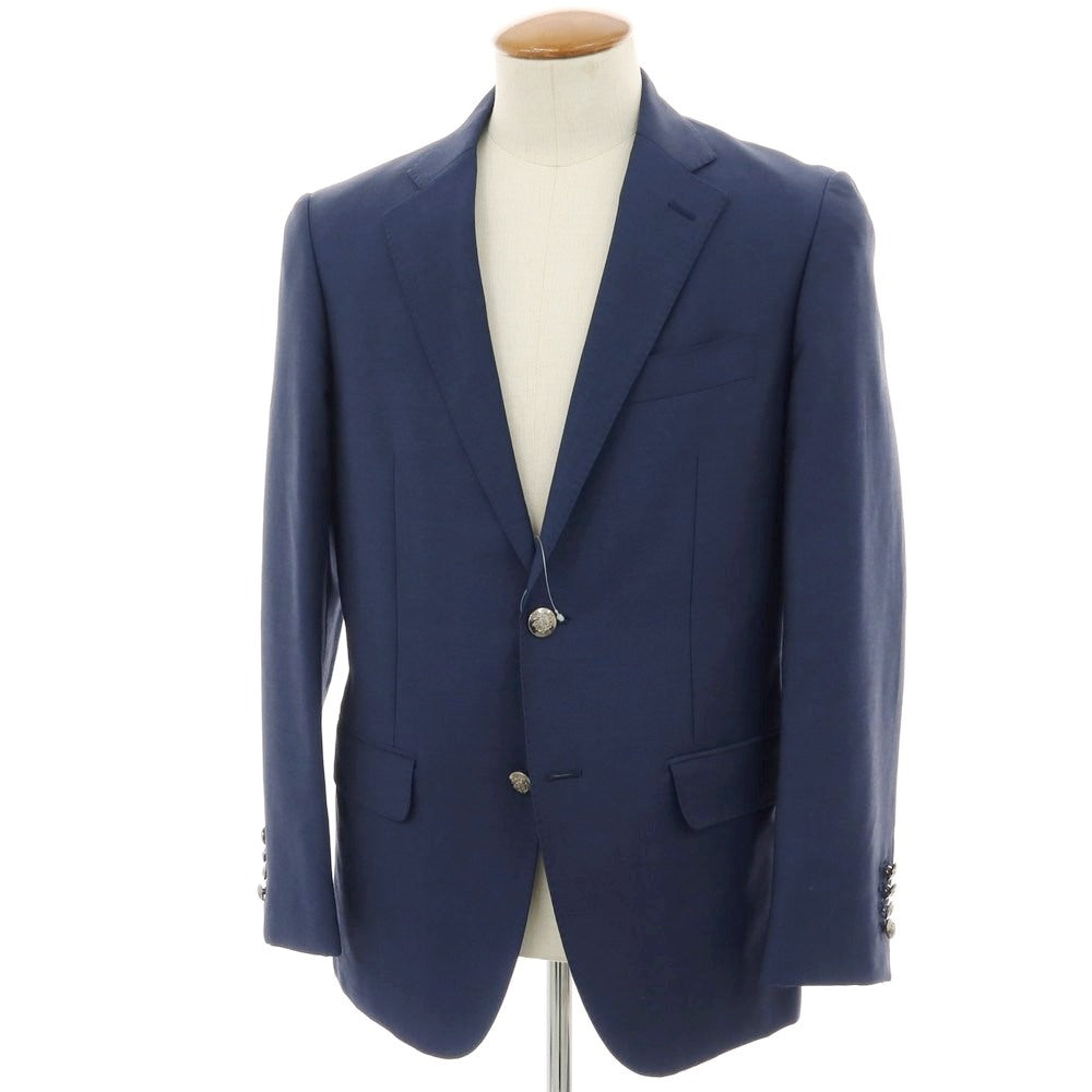 【中古】ミツミネ Mitsumine ウールモヘヤ 2B テーラードジャケット ライトネイビー【 46 】【 状態ランクB 】【 メンズ 】