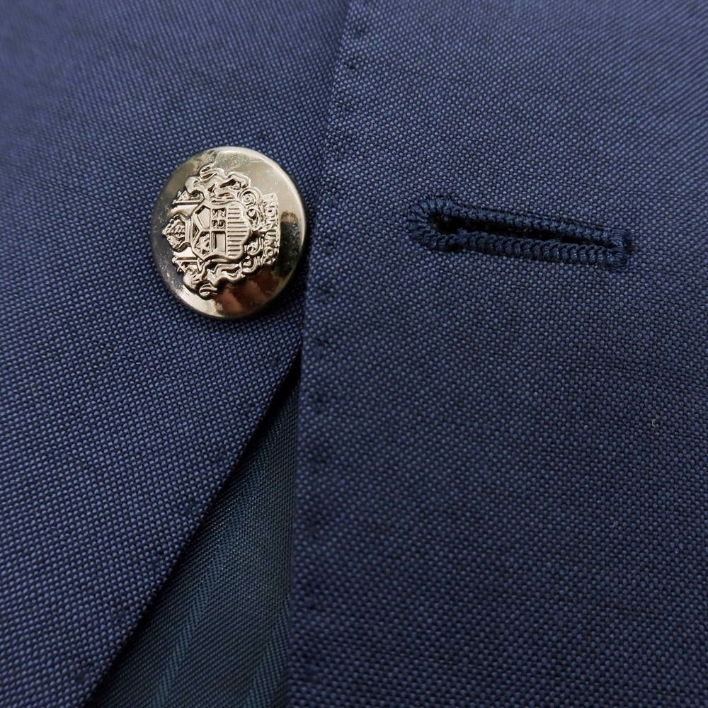 【中古】ミツミネ Mitsumine ウールモヘヤ 2B テーラードジャケット ライトネイビー【 46 】【 状態ランクB 】【 メンズ 】