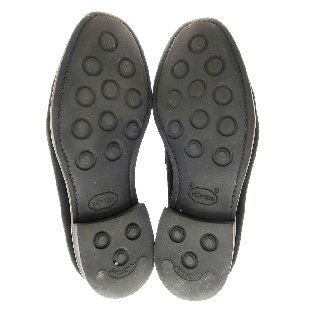 【中古】バーウィック BERWICK スエード タッセルローファー ブラック【 6 1/2 】【 状態ランクB 】【 メンズ 】