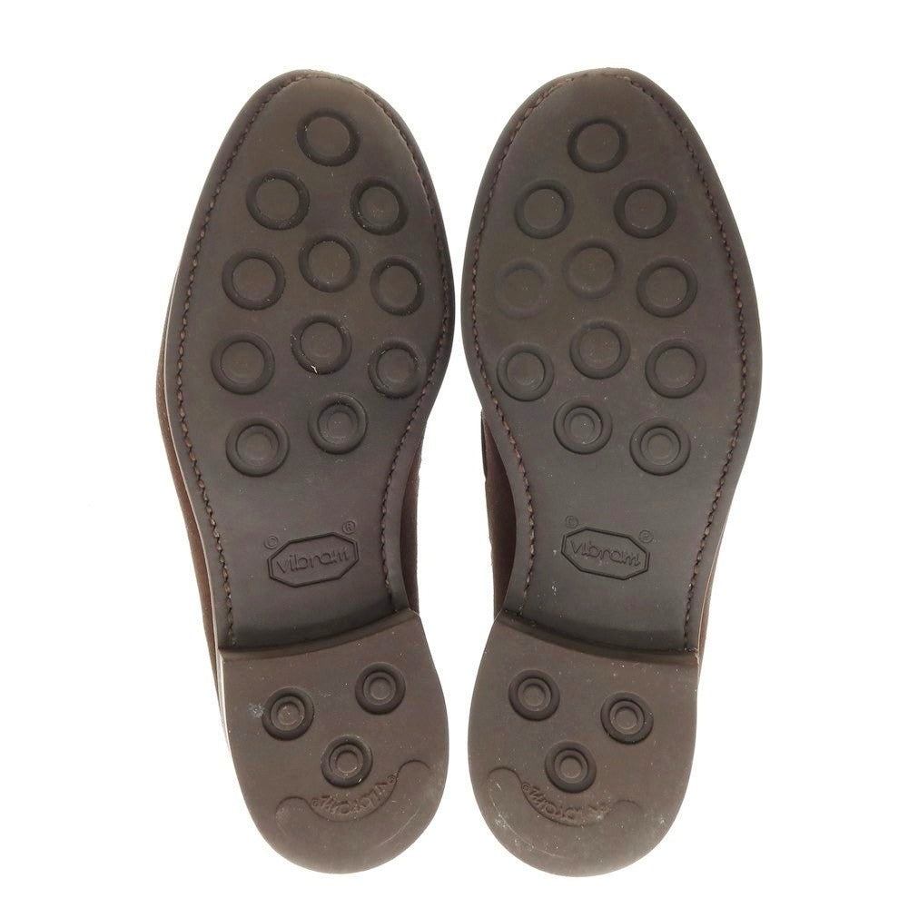 【中古】バーウィック BERWICK スエード タッセルローファー ダークブラウン【 6 1/2 】【 状態ランクB 】【 メンズ 】