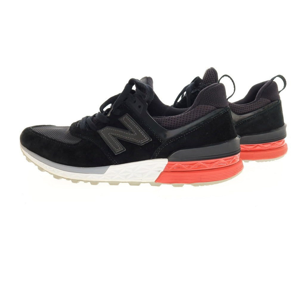 【中古】ニューバランス NEW BALANCE MS574AB スニーカー ブラック【 26.5 】【 状態ランクB 】【 メンズ 】