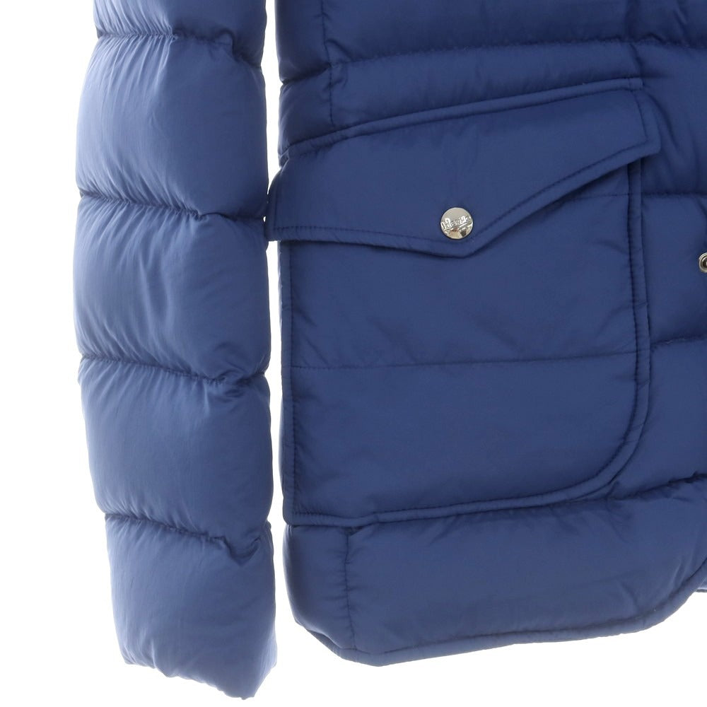 【中古】ヘルノ Herno ナイロン ダウンジャケット ネイビーブルー【 44 】【 状態ランクC 】【 メンズ 】