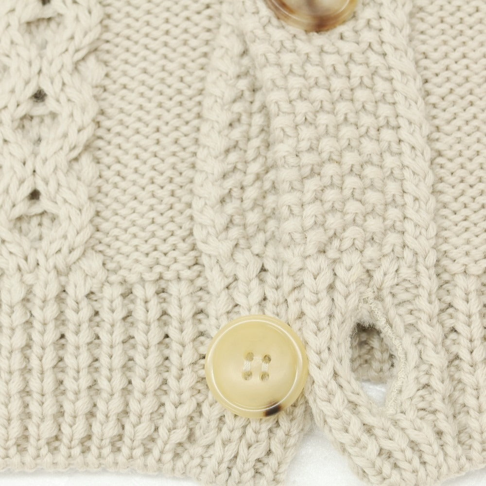 【中古】ロベルトコリーナ ROBERTO COLLINA ウール カーディガン ベージュ【 46 】【 状態ランクC 】【 メンズ 】