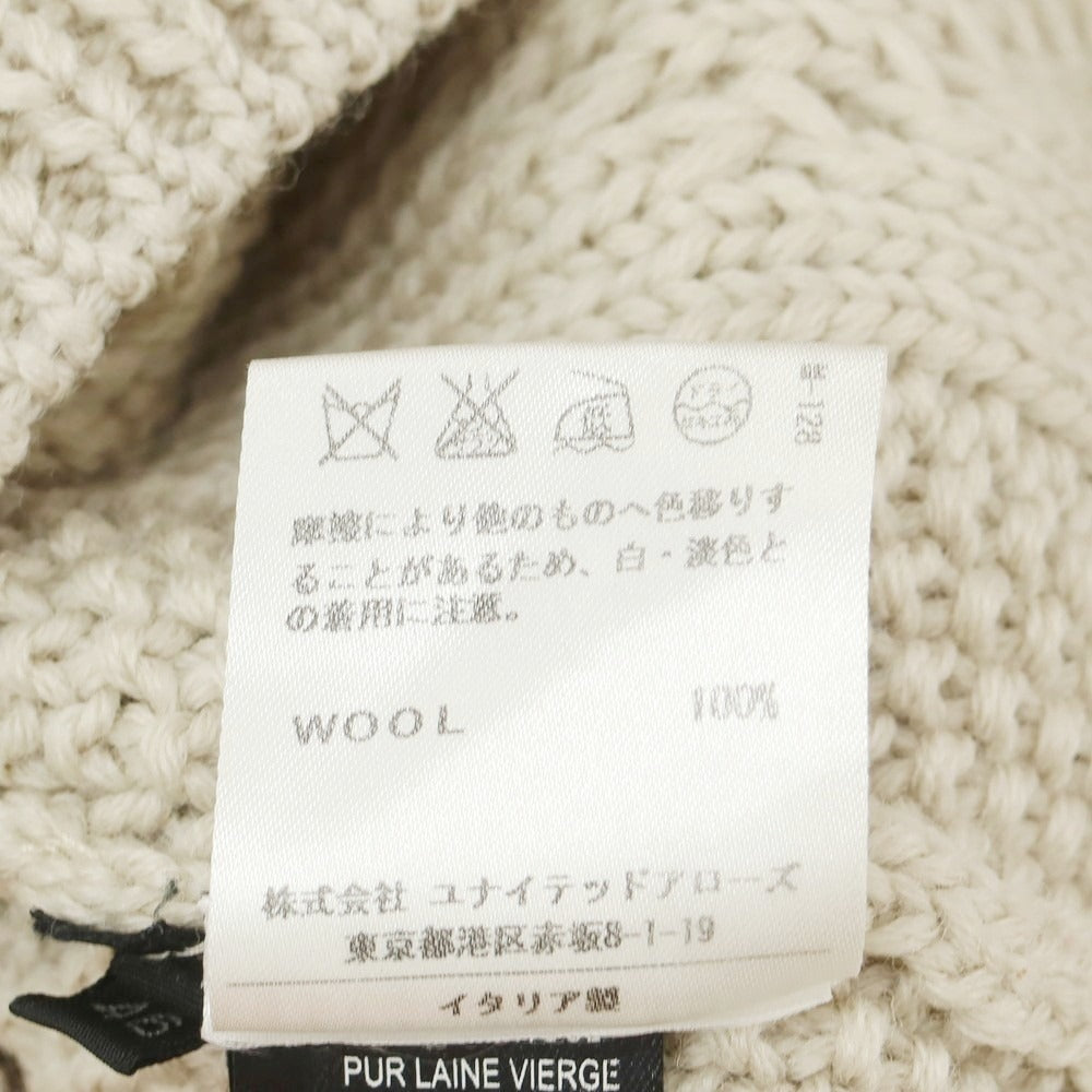 【中古】ロベルトコリーナ ROBERTO COLLINA ウール カーディガン ベージュ【 46 】【 状態ランクC 】【 メンズ 】