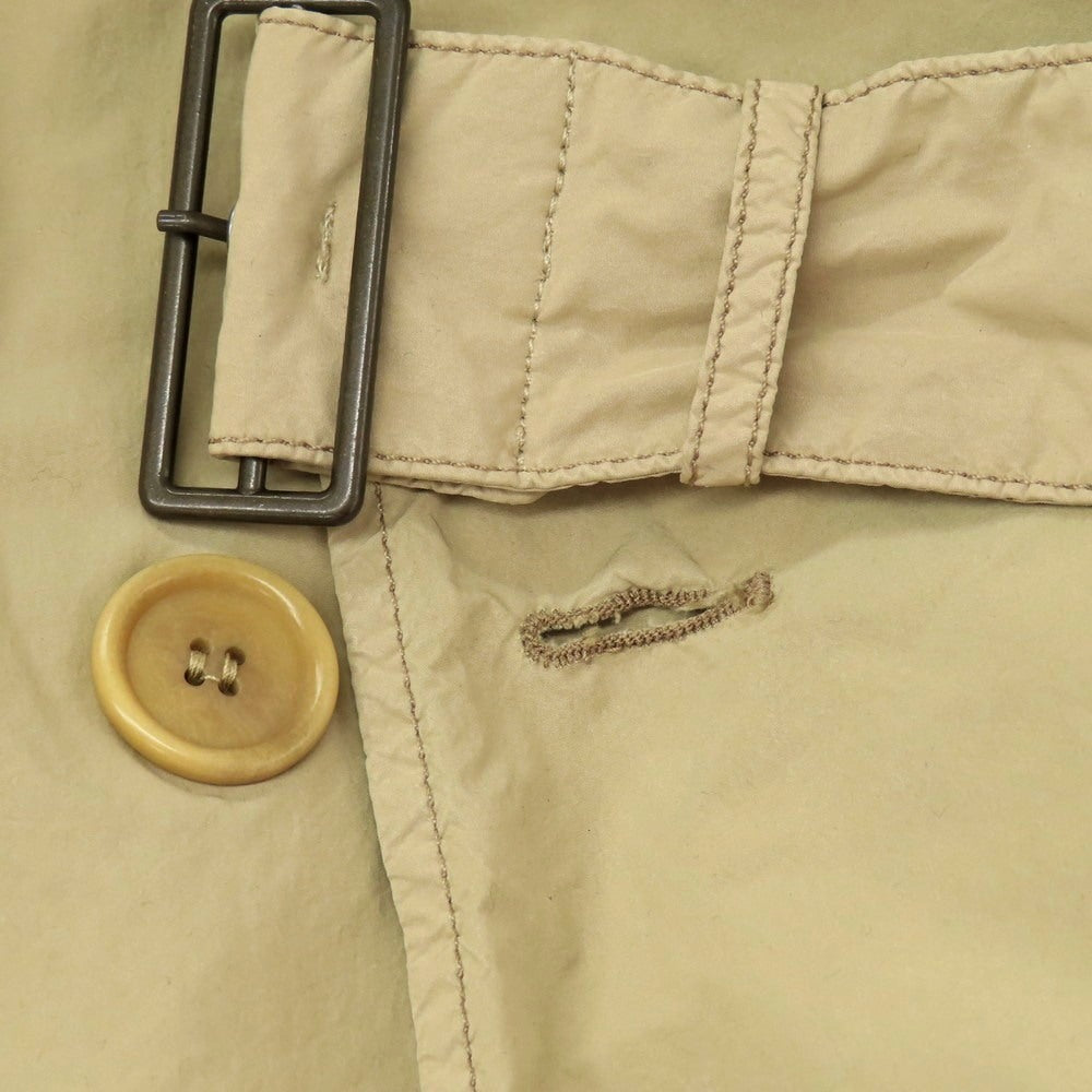 【中古】アスペジ ASPESI ポリエステルナイロン トレンチコート ベージュ【 XS 】【 状態ランクC 】【 メンズ 】