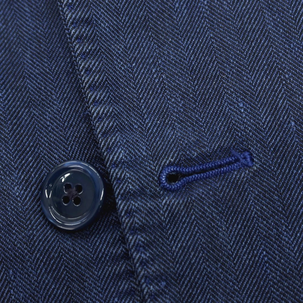 【中古】ベルベスト Belvest BEAMS F別注 ナイロンリネン 3B カジュアルジャケット ネイビー【サイズ44】【 状態ランクC 】【 メンズ 】