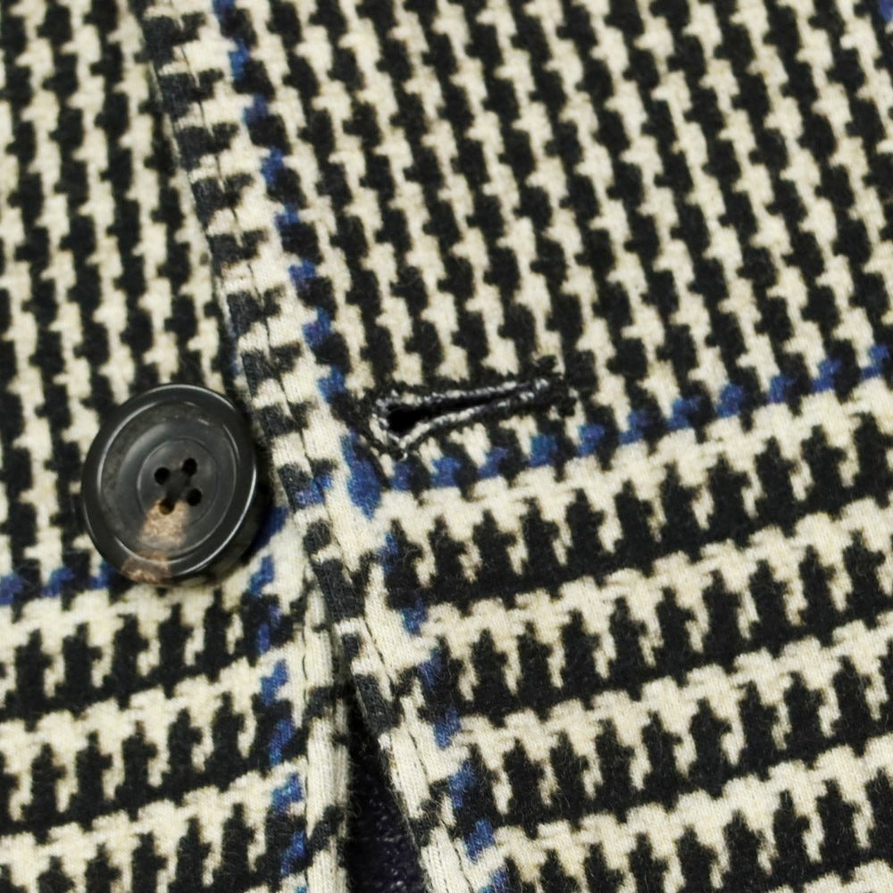 【中古】チルコロ1901 CIRCOLO 1901 ジャージーコットン チェック カジュアルジャケット ブラックxホワイト【 46 】【 状態ランクB 】【 メンズ 】