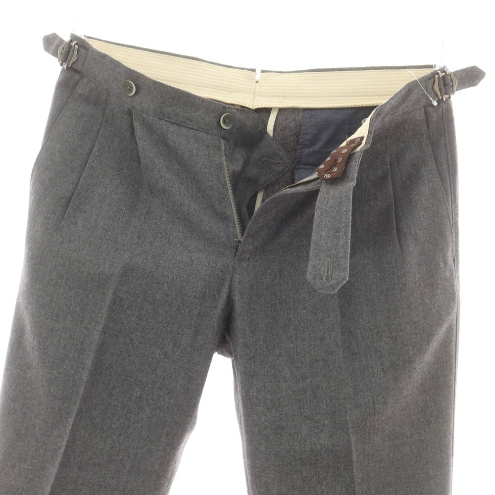 【中古】ジーティーアー G.T.A Herrick ウール ドレススラックスパンツ グレー【 46 】【 状態ランクB 】【 メンズ 】