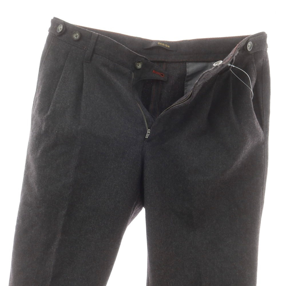 【中古】ジーティーアー G.T.A ウール ドレススラックスパンツ ダークグレー【 46 】【 状態ランクB 】【 メンズ 】