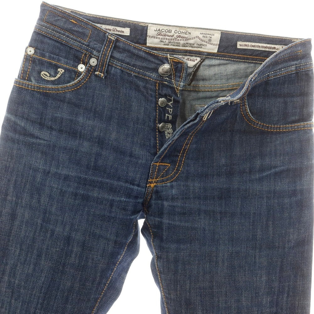 【中古】ヤコブコーエン JACOB COHEN J622 コットン ジーンズ デニムパンツ ネイビー【 31 】【 状態ランクC 】【 メンズ 】