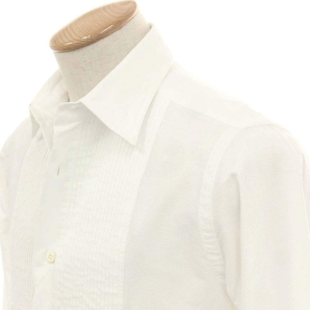 【中古】ボルゾネッラ BOLZONELLA コットン ブザム レギュラーカラー カジュアルシャツ ホワイト【 37 】【 状態ランクB 】【 メンズ 】