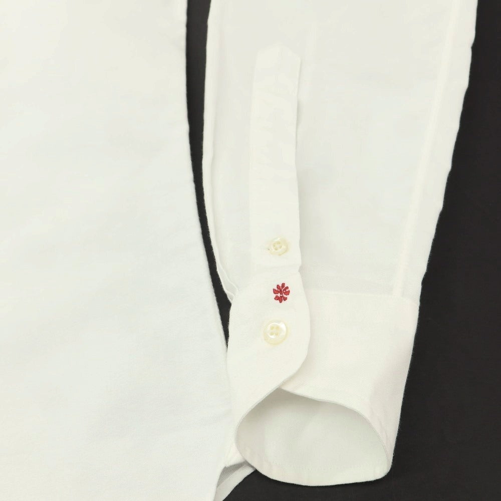 【中古】ボルゾネッラ BOLZONELLA コットン ブザム レギュラーカラー カジュアルシャツ ホワイト【 37 】【 状態ランクB 】【 メンズ 】