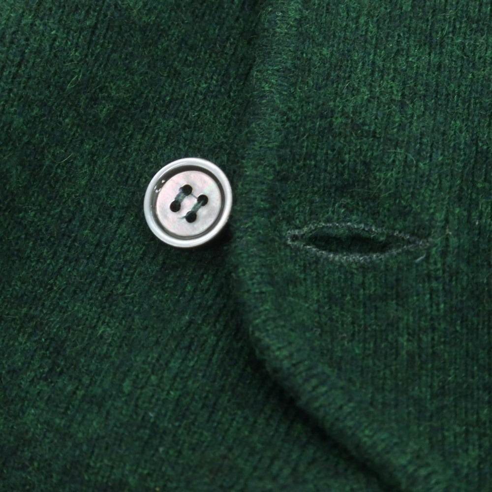 【中古】セッテフィーリ カシミア Settefili Cashmere ウールカシミヤ ダブルニットベスト グリーン【 46/XS 】【 状態ランクC 】【 メンズ 】