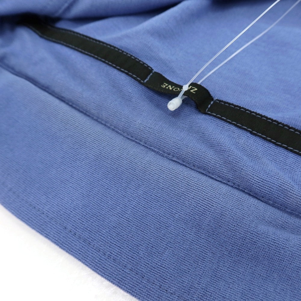 【中古】ザノーネ ZANONE コットン 半袖ポロシャツ ブルー【サイズ44】【 状態ランクD 】【 メンズ 】