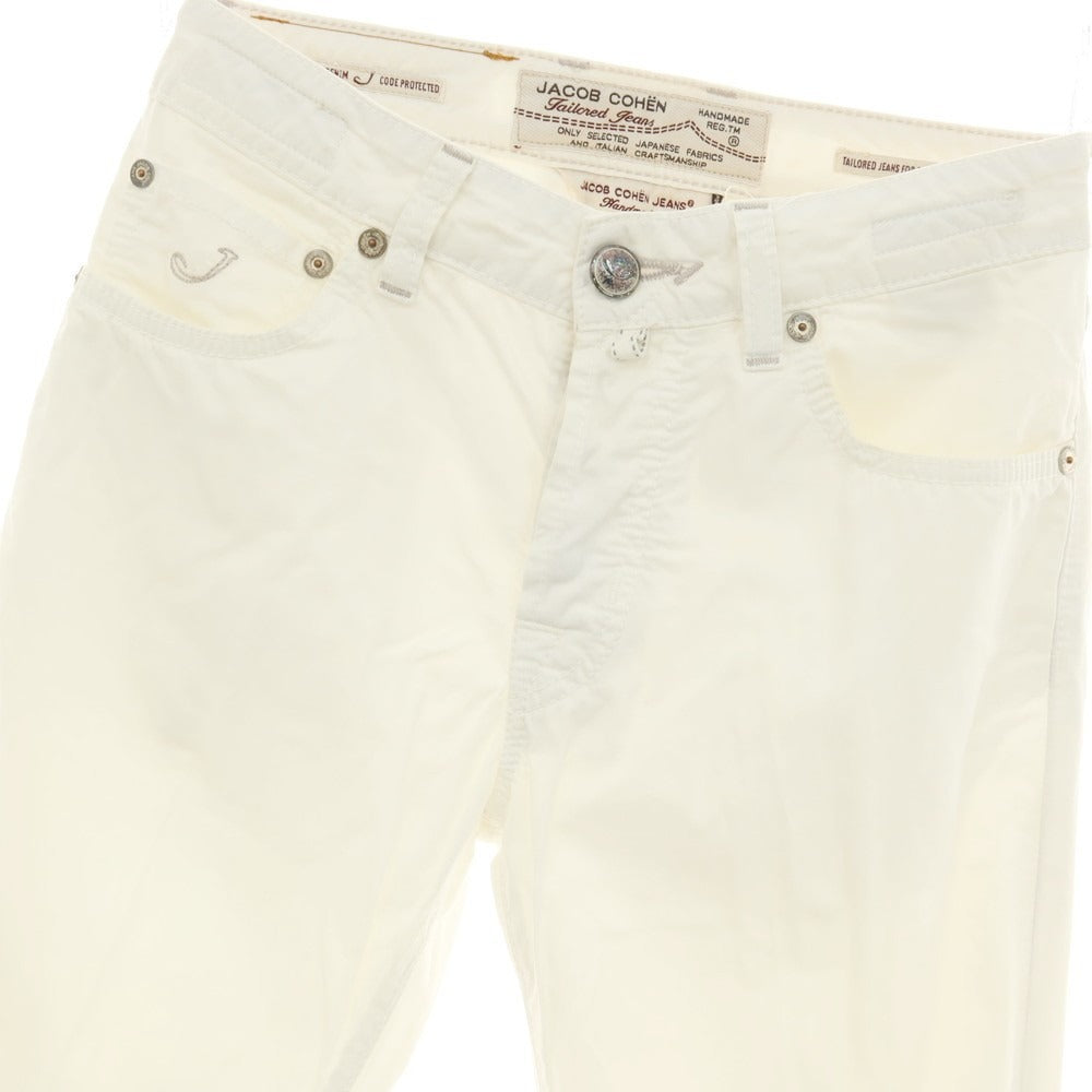 【中古】ヤコブコーエン JACOB COHEN PW688 コットン 5ポケットパンツ ホワイト【サイズ29】【 状態ランクC 】【 メンズ 】