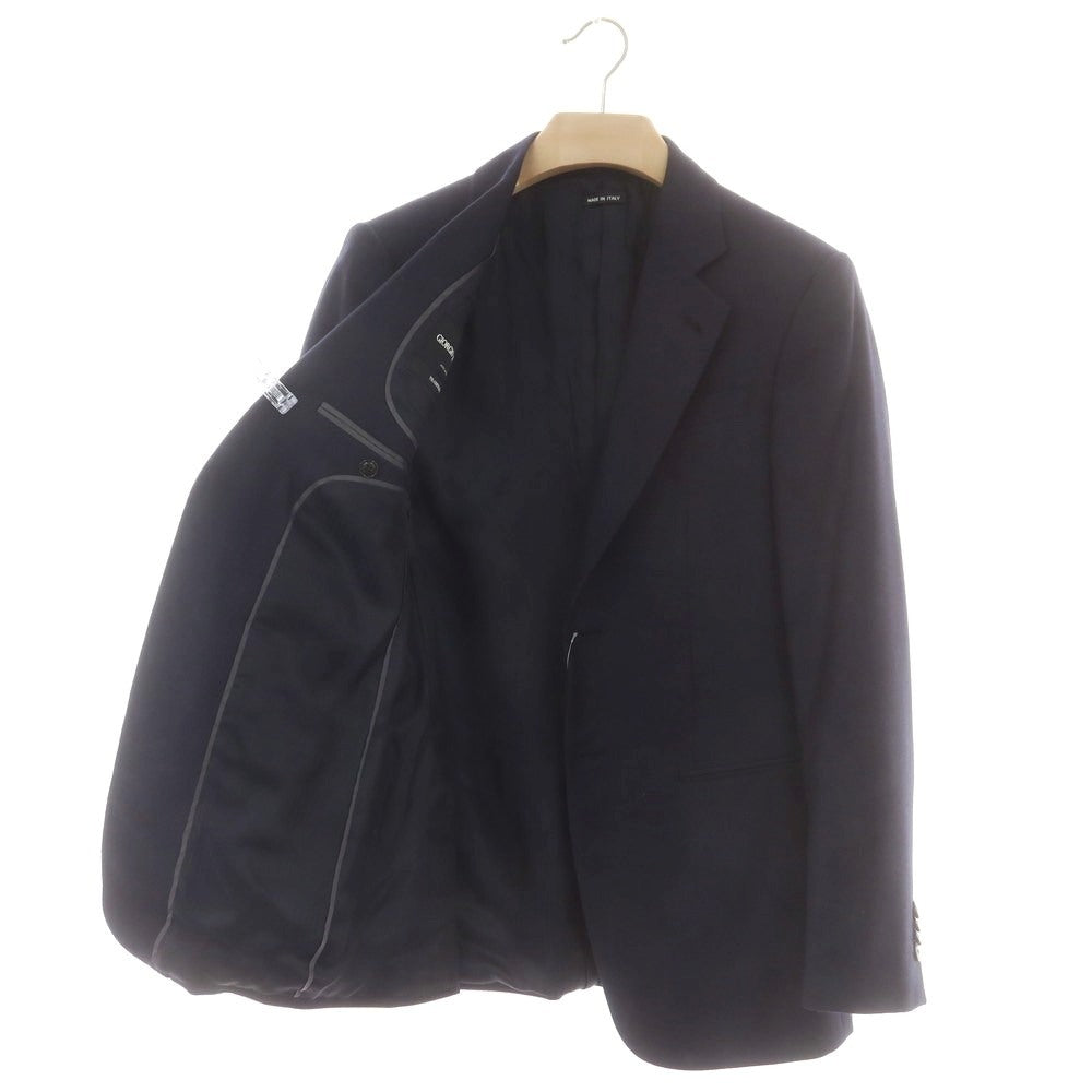 【中古】ジョルジオアルマーニ GIORGIO ARMANI TRADER BLU ウール 2つボタンスーツ ダークネイビー【 46 】【 状態ランクA 】【 メンズ 】