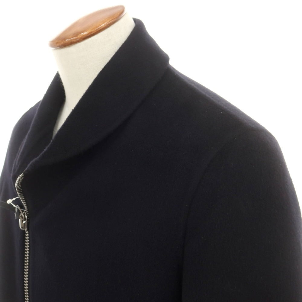 【中古】ジョルジオアルマーニ GIORGIO ARMANI カシミヤ ショールカラーダブルライダースジャケット ブラック【 46 】【 状態ランクA 】【 メンズ 】
