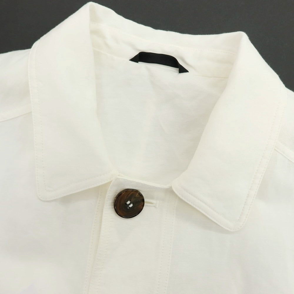 【中古】ジョルジオアルマーニ GIORGIO ARMANI リネンコットン ミリタリージャケット ホワイト【 44 】【 状態ランクB 】【 メンズ 】