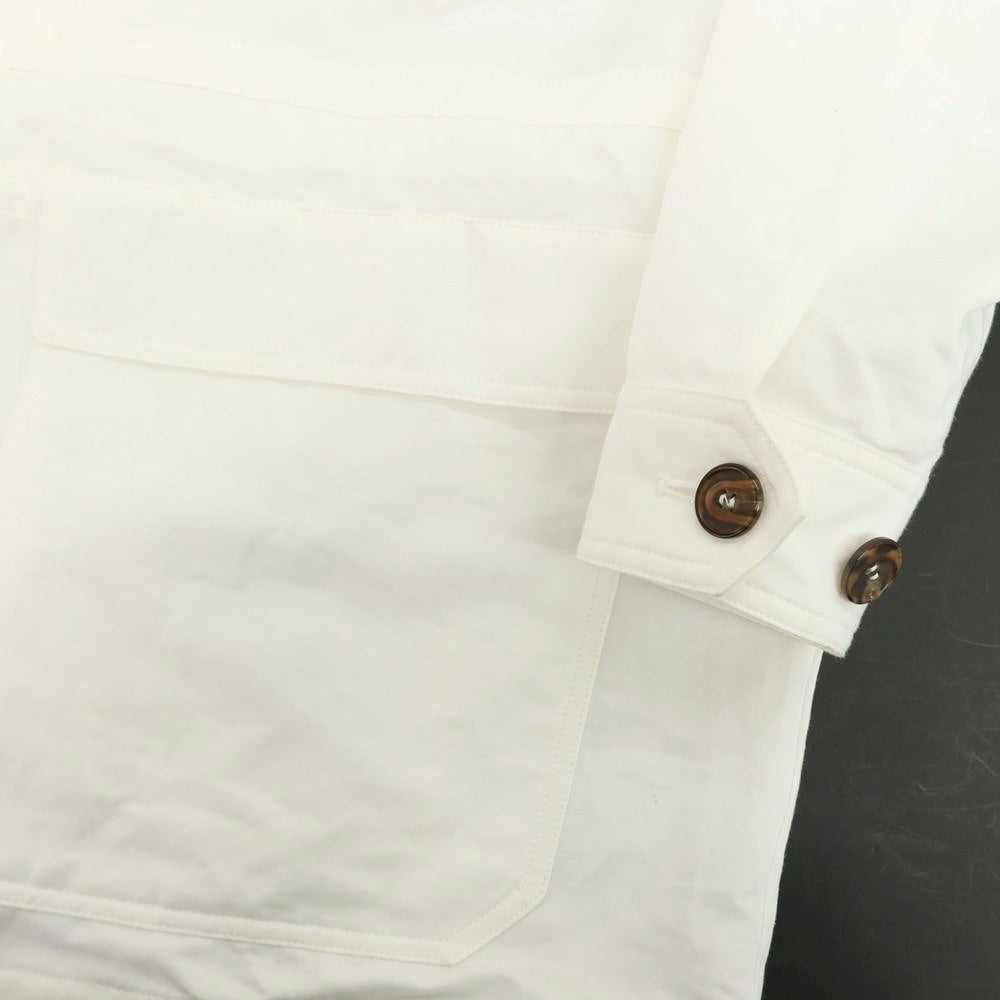 【中古】ジョルジオアルマーニ GIORGIO ARMANI リネンコットン ミリタリージャケット ホワイト【 44 】【 状態ランクB 】【 メンズ 】