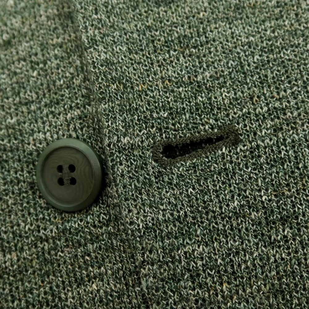 【中古】ファルコネリ Falconeri リネンコットン 2B ニットジャケット グリーン【サイズ48】【 状態ランクA 】【 メンズ 】