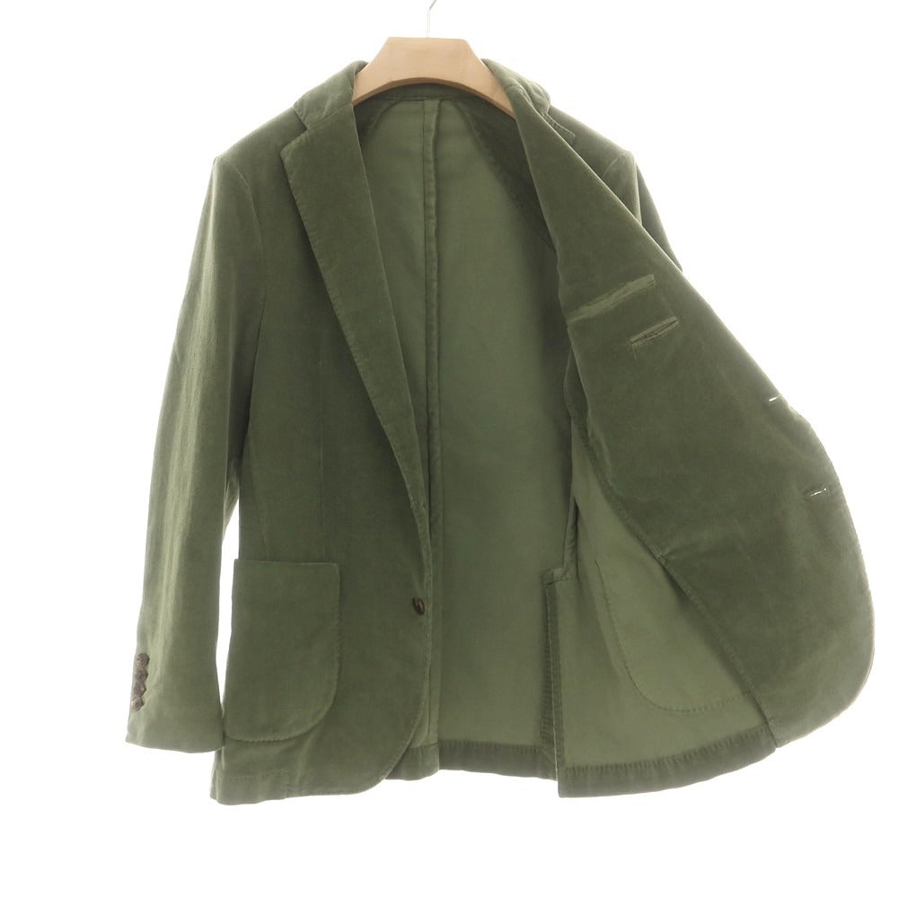 【中古】ドルモア DRUMOHR ストレッチコットン カジュアルジャケット グラスグリーン【 44 】【 状態ランクB 】【 メンズ 】