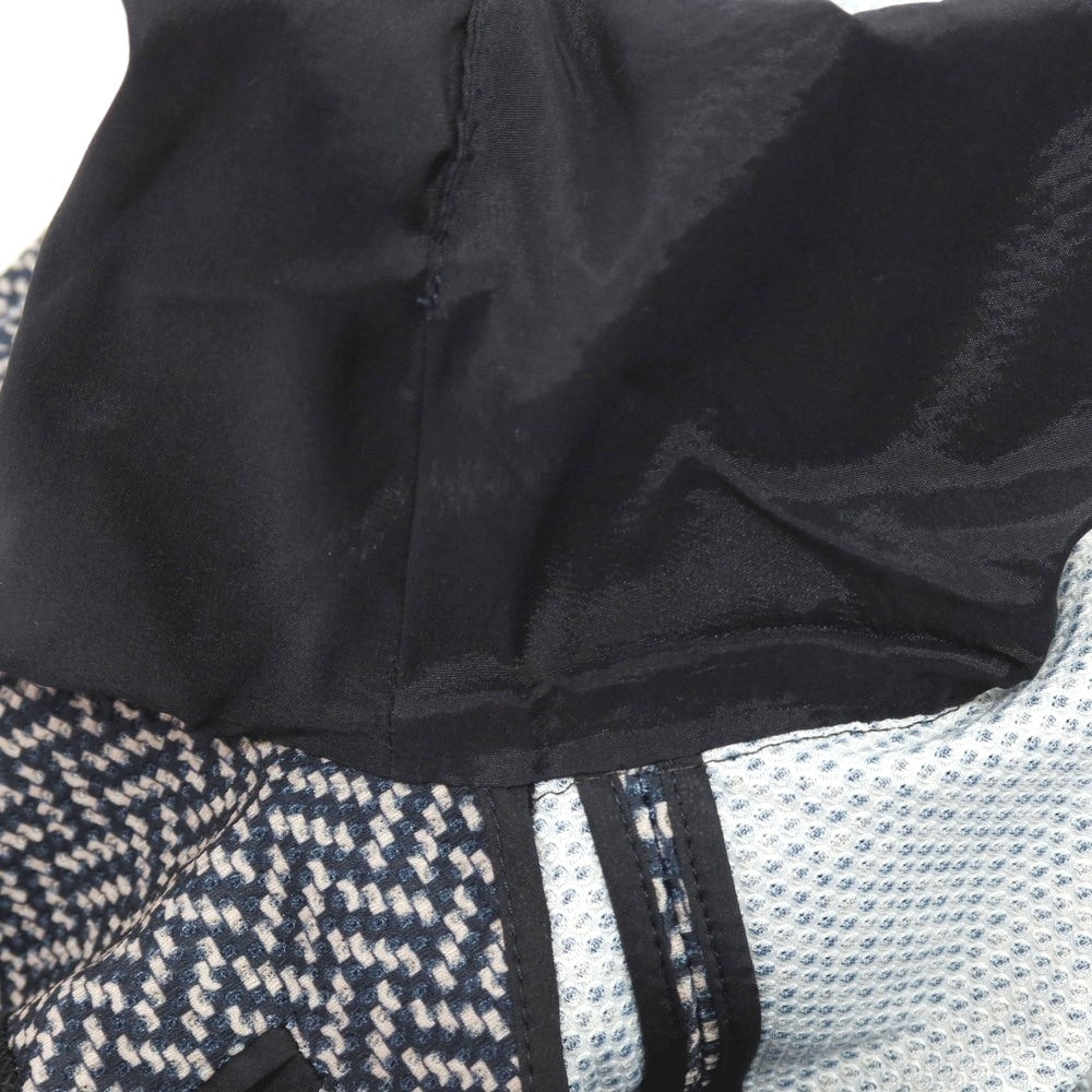 【中古】ジョルジオアルマーニ GIORGIO ARMANI ポリエステル ジャージー 2B カジュアルジャケット ネイビーxベージュ【サイズ46】【 状態ランクC 】【 メンズ 】