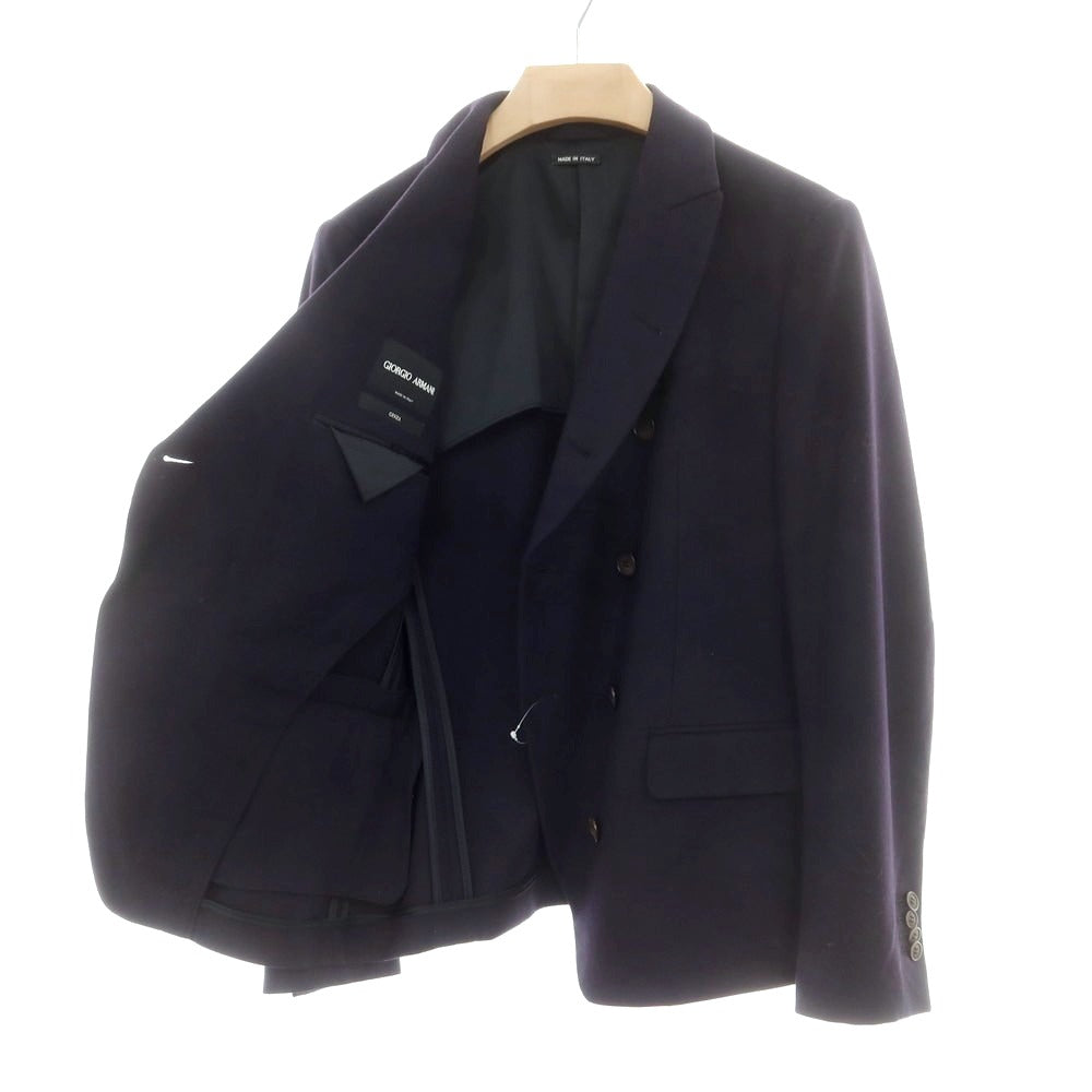 【中古】ジョルジオアルマーニ GIORGIO ARMANI ウール テーラードジャケット ネイビー【 46 】【 状態ランクB 】【 メンズ 】