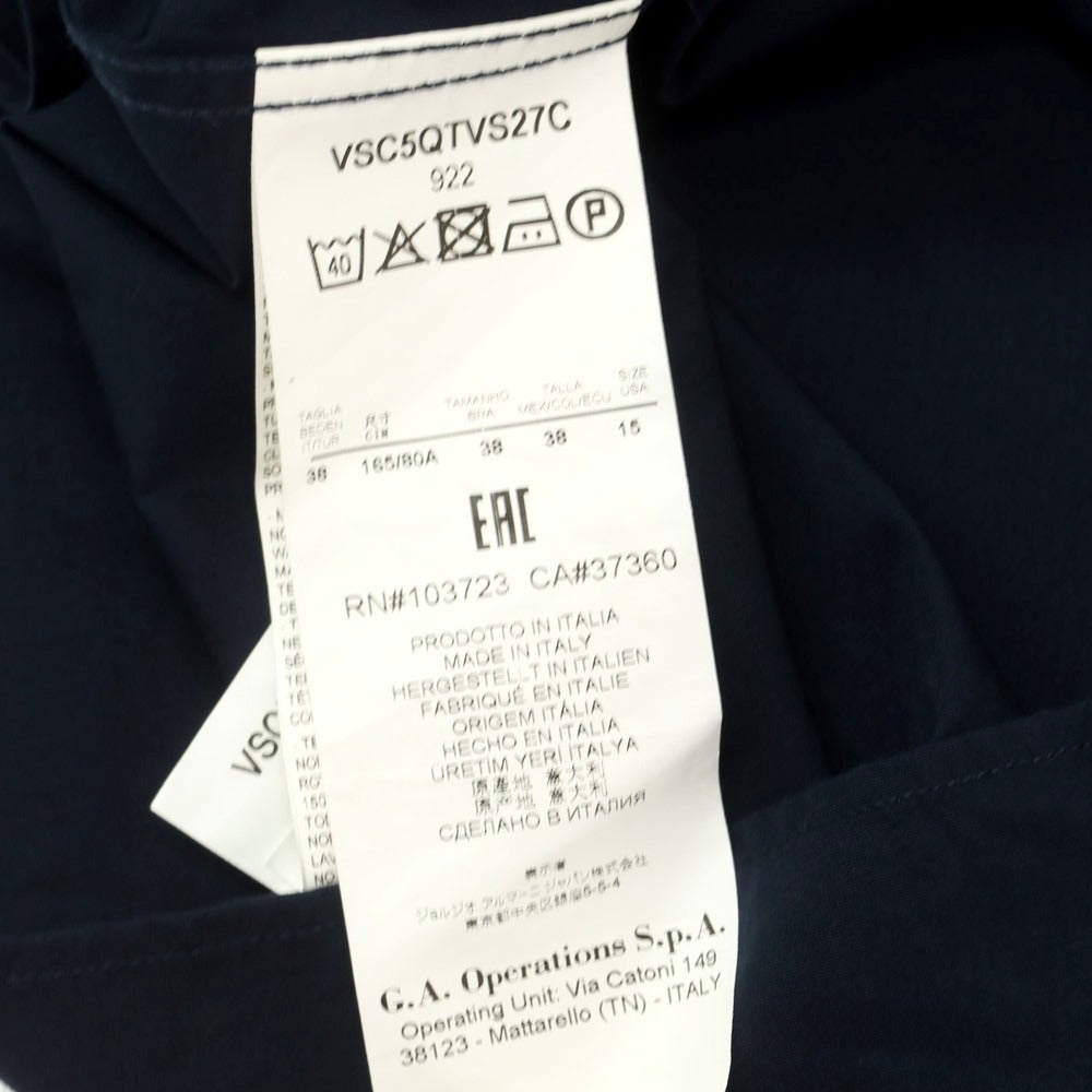 【中古】ジョルジオアルマーニ GIORGIO ARMANI コットン カジュアルシャツ ネイビー【 38 】【 状態ランクB 】【 メンズ 】